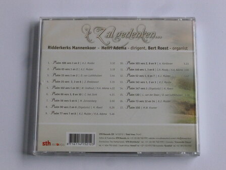 &#039;k Zal gedenken... - Ridderkerks Mannenkoor / Adema, Bert Roest