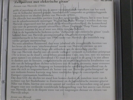 Jeroen van Merwijk - Zelfportret met elektrische gitaar (gesigneerd)