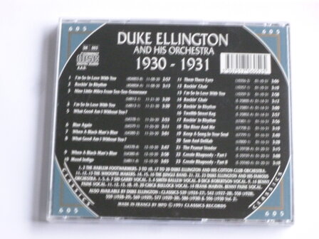 Duke Ellington and his Orchestra 1930-1931 Classics