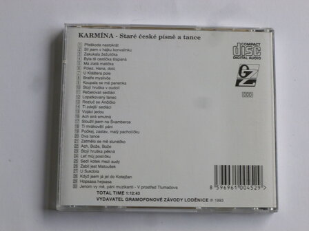 Karmina - Stare ceske pisne a tance