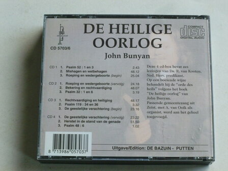 John Bunyan - De Heilige Oorlog / Lezingen van Ds. R. van Kooten (4 CD)