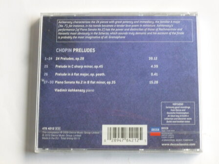 Chopin - Preludes / Vladimir Ashkenazy (Nieuw)