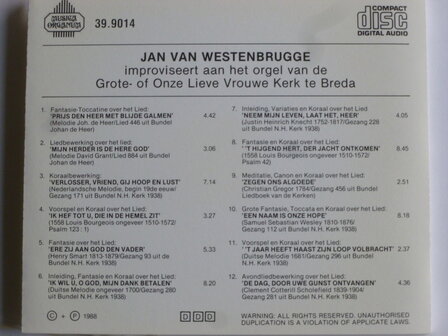 Jan van Westenbrugge improviseert  in de Grote Kerk van Breda