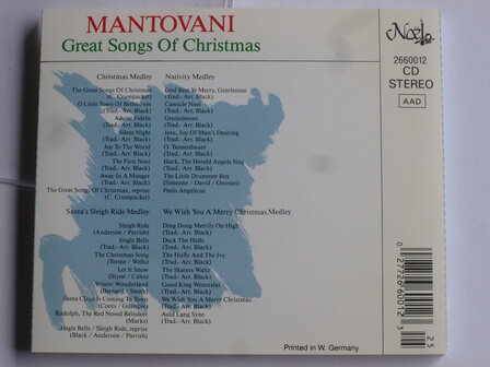 Mantovani - Great Songs of Christmas (MCR)