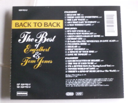 The Best of Engelbert &amp; Tom Jones - Back to Back