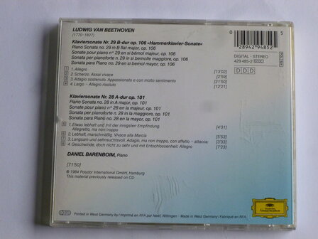 Beethoven - Hammerklavier sonate / Daniel Barenboim