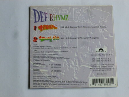 Def Rhymz - Tralalaaaaa (CD Single)