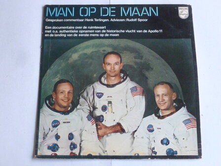 Man op de Maan - Henk Terlingen / authentieke opname maanlanding (LP) 88461DL