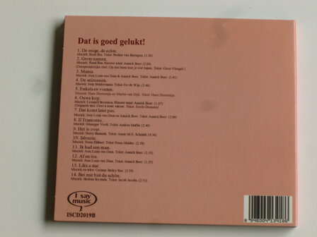 Annick Boer Dat is goed gelukt! / Jean Louis van Dam (digipack)