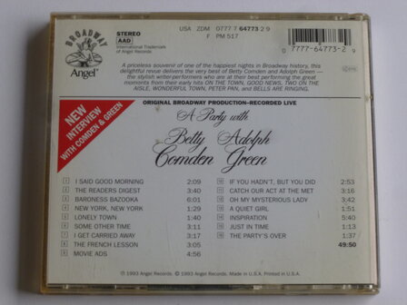 A Party with Betty Comden and Adolph Green - Original Broadway Production