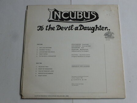 Incubus - to the Devil a Daughter (LP) GRC2165
