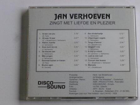 Jan Verhoeven zingt met liefde en plezier