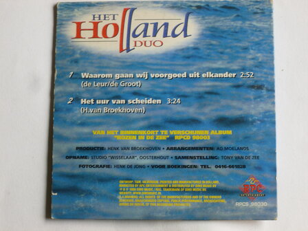 Het Holland Duo - Waarom gaan wij voorgoed uit elkander (CD Single)