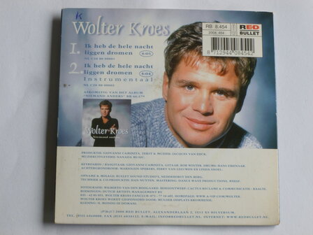 Wolter Kroes - Ik heb de hele nacht liggen dromen (CD Single)