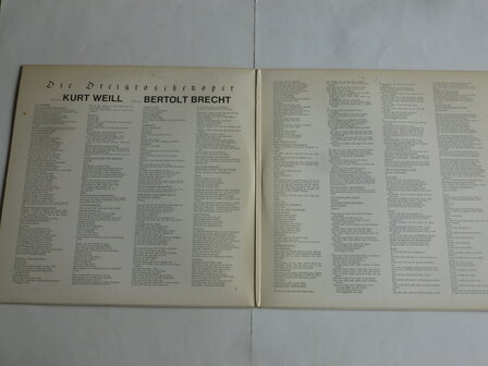 Die Dreigroschenopen - Kurt Weill, Lotte Lenya (2 LP) S66239