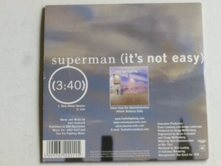 Five for Fighting - Superman (CD Single)