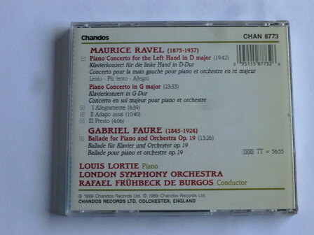 Ravel - Piano Concerto / Louis Lortie, Fr&uuml;hbeck de Burgos