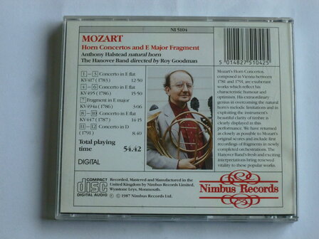 Mozart - Horn Concertos / Anthony Halstead, Roy Goodman