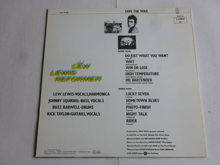 Lew Lewis Reformer - Save the Wail (Colour Vinyl) LP