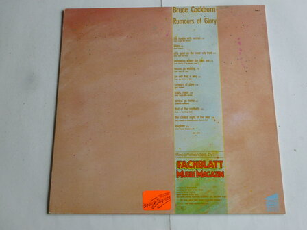 Bruce Cockburn - Rumours of Glory (LP) 88402G