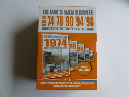 De WK's van Oranje - Jaren '74, '78,'90,'94 en '98 (5 DVD)