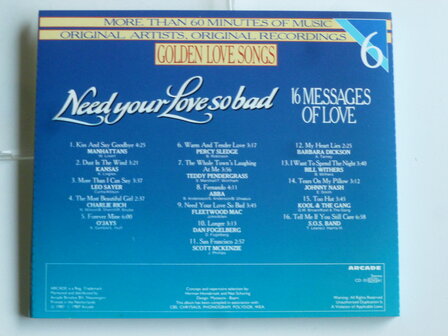 Golden Love Songs  vol. 6 - need your love so bad
