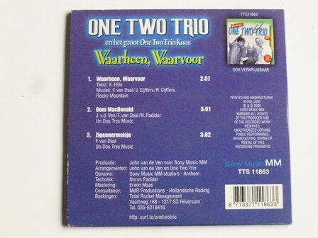One Two Trio - Waarheen, Waarvoor (CD Single)