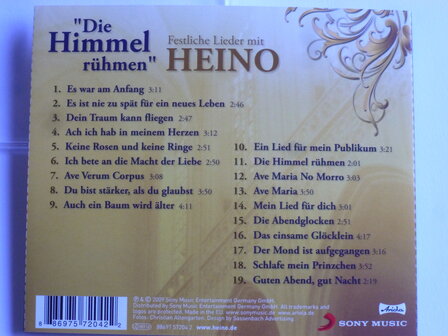 Heino - Festliche lieder mit Heino / Die Himmel r&uuml;hmen