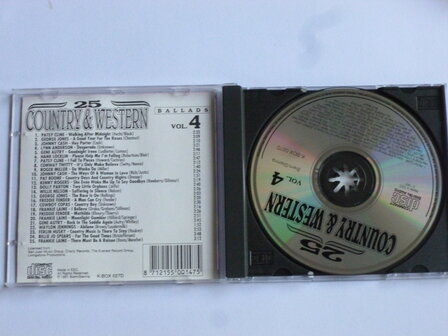 25 Country &amp; Western Ballads  vol. 4