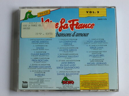 Vive la France - Les chansons d'amour  vol.3
