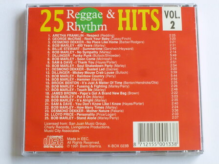 25 Reggae &amp; Rhythm Hits - volume 2