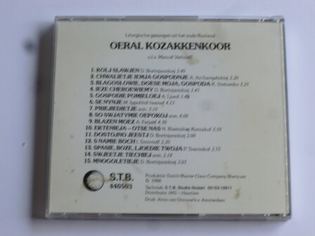 Oeral Kozakkenkoor - Liturgische gezangen uit het oude Rusland /  Marcel Verhoeff