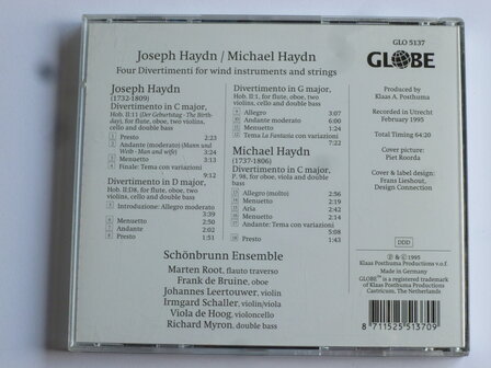 Haydn - 4 Divertmenti for wind instr. and strings / Sch&ouml;nbrunn Ensemble