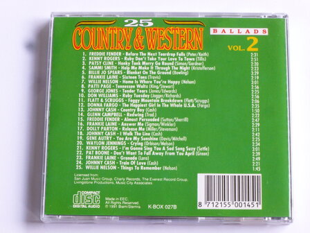 25 Country &amp; Western Ballads  vol. 2
