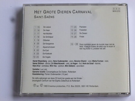 Saint Sa&euml;ns - Het Grote Dieren Carnaval  verteld door Luc Lutz