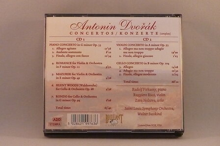 Dvorak - Concertos (2 CD)