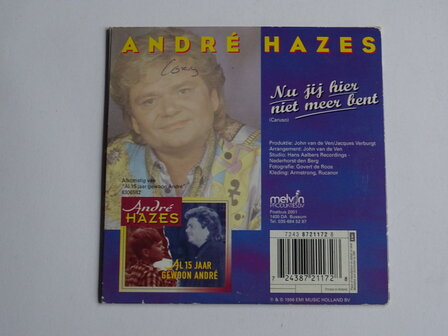 Andre Hazes - Nu jij hier nier meer bent (CD Single)