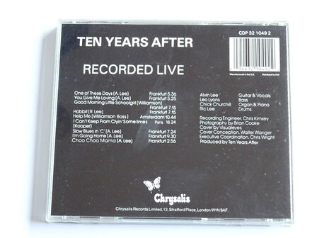 Ten Years After - Recorded Live