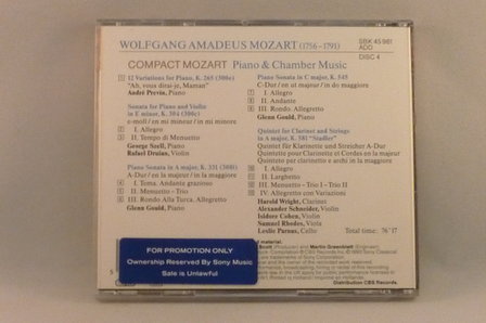 Mozart - Piano &amp; Chamber Music