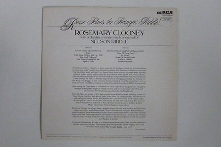 Rosemary Clooney - with Orchestra conducted by Nelson Riddle (LP)