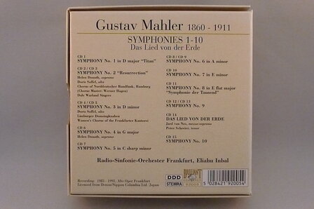 Mahler - Symphonies 15 CD Box Eliahu Inbal