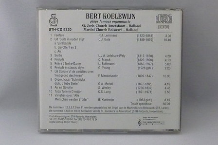 Bert Koelewijn plays famous organmusic