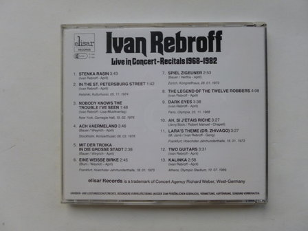 Ivan Rebroff - Live in Concert / Recitals 1968-1982