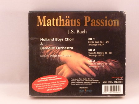 Matth&auml;us-Passion-J.S.-Bach / Pieter Jan Leusink (3 CD)
