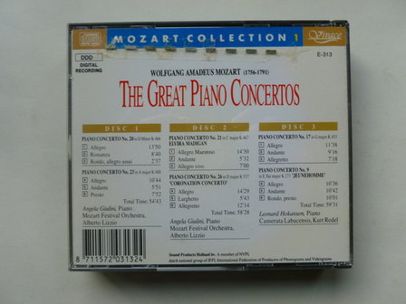 Mozart - The Great Piano Concertos (3 CD)