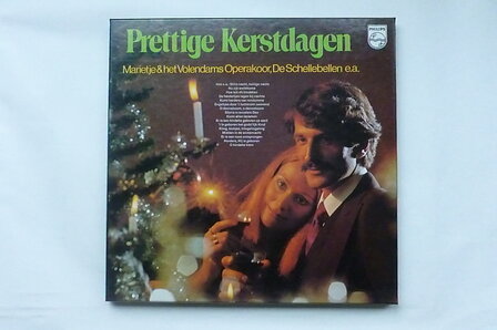 Prettige Kerstdagen -Marietje &amp; volendams operakoor, de schellebellen (2 LP)