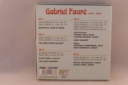 Faur&eacute; - Chamber Music (5 CD)