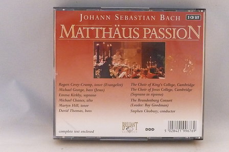 J.S.Bach - Matt&auml;us Passion / Emma Kirkby, Stephen Cleobury (3 CD)