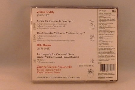 Kodaly / Bartok - The finest selection of Quirine Viersen