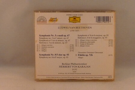Ludwig van Beethoven - Symph. 5 &amp; 8 / Herbert von Karajan